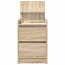 vidaXL 2 db sonoma tölgy színű éjjeliszekrények 2 fiókkal 38x34x80 cm