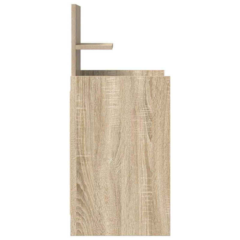 vidaXL 2 db sonoma tölgy színű éjjeliszekrények 2 fiókkal 38x34x80 cm