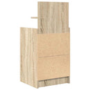vidaXL 2 db sonoma tölgy színű éjjeliszekrények 2 fiókkal 38x34x80 cm