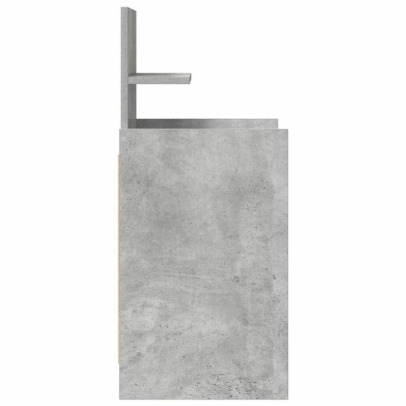 vidaXL betonszürke éjjeliszekrény 2 fiókkal 38x34x80 cm