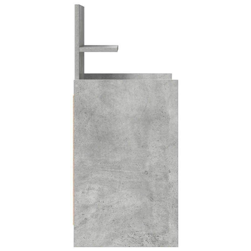 vidaXL 2 db betonszürke éjjeliszekrények 2 fiókkal 38x34x80 cm