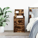 vidaXL füstös tölgy színű éjjeliszekrény 2 fiókkal 38x34x80 cm