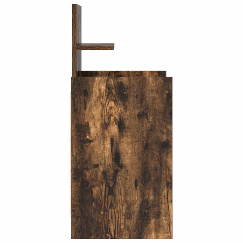 vidaXL füstös tölgy színű éjjeliszekrény 2 fiókkal 38x34x80 cm