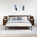 vidaXL 2 db barna tölgy éjjeliszekrények 2 fiókkal 38x34x80 cm