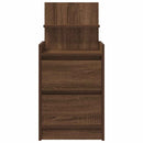 vidaXL 2 db barna tölgy éjjeliszekrények 2 fiókkal 38x34x80 cm