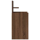 vidaXL 2 db barna tölgy éjjeliszekrények 2 fiókkal 38x34x80 cm