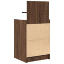 vidaXL 2 db barna tölgy éjjeliszekrények 2 fiókkal 38x34x80 cm