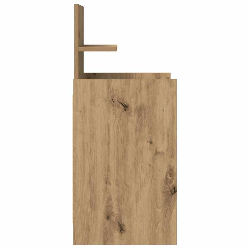 vidaXL 2 db kézműves tölgy éjjeliszekrények 2 fiókkal 38x34x80 cm