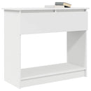 vidaXL fehér konzolasztal fiókokkal 85,5x38,5x74,5 cm