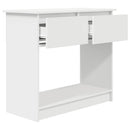 vidaXL fehér konzolasztal fiókokkal 85,5x38,5x74,5 cm