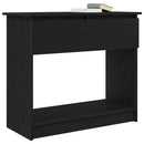 vidaXL fekete konzolasztal fiókokkal 85,5x38,5x74,5 cm