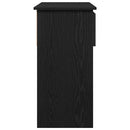 vidaXL fekete konzolasztal fiókokkal 85,5x38,5x74,5 cm