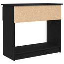 vidaXL fekete konzolasztal fiókokkal 85,5x38,5x74,5 cm