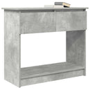 vidaXL betonszürke konzolasztal fiókokkal 85,5x38,5x74,5 cm