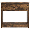 vidaXL füstös tölgy színű konzolasztal fiókokkal 85,5x38,5x74,5 cm