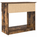 vidaXL füstös tölgy színű konzolasztal fiókokkal 85,5x38,5x74,5 cm