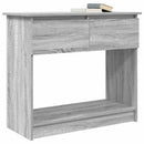 vidaXL szürke sonoma színű konzolasztal fiókokkal 85,5x38,5x74,5 cm