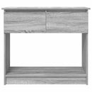 vidaXL szürke sonoma színű konzolasztal fiókokkal 85,5x38,5x74,5 cm