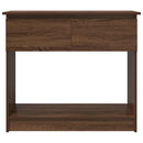 vidaXL barna tölgyszínű konzolasztal fiókokkal 85,5x38,5x74,5 cm