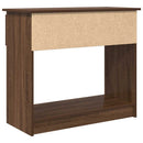 vidaXL barna tölgyszínű konzolasztal fiókokkal 85,5x38,5x74,5 cm