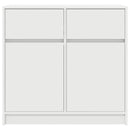 vidaXL fehér szerelt fa tálalószekrény fiókos 80x34x76 cm