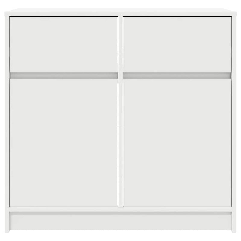 vidaXL fehér szerelt fa tálalószekrény fiókos 80x34x76 cm