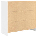 vidaXL fehér szerelt fa tálalószekrény fiókos 80x34x76 cm