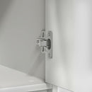 vidaXL fehér szerelt fa tálalószekrény fiókos 80x34x76 cm