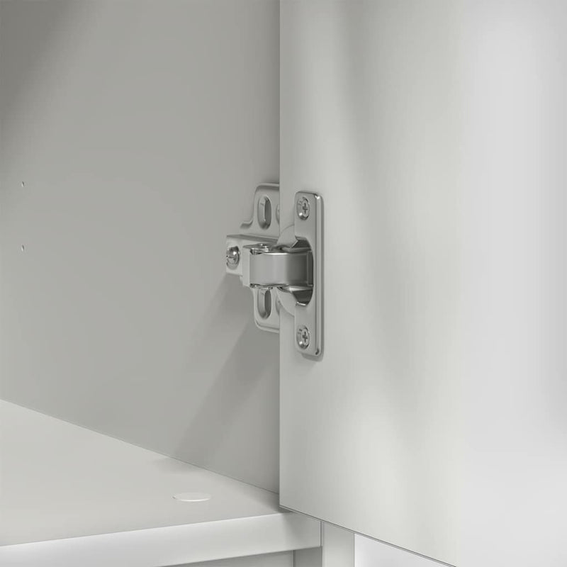 vidaXL fehér szerelt fa tálalószekrény fiókos 80x34x76 cm