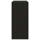 vidaXL fekete tölgy szerelt fa tálalószekrény fiókos 80x34x76 cm