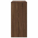 vidaXL barna tölgy szerelt fa tálalószekrény fiókos 80x34x76 cm