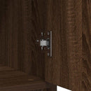 vidaXL barna tölgy szerelt fa tálalószekrény fiókos 80x34x76 cm