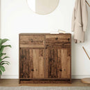 vidaXL antik fa szerelt fa tálalószekrény fiókos 80x34x76 cm