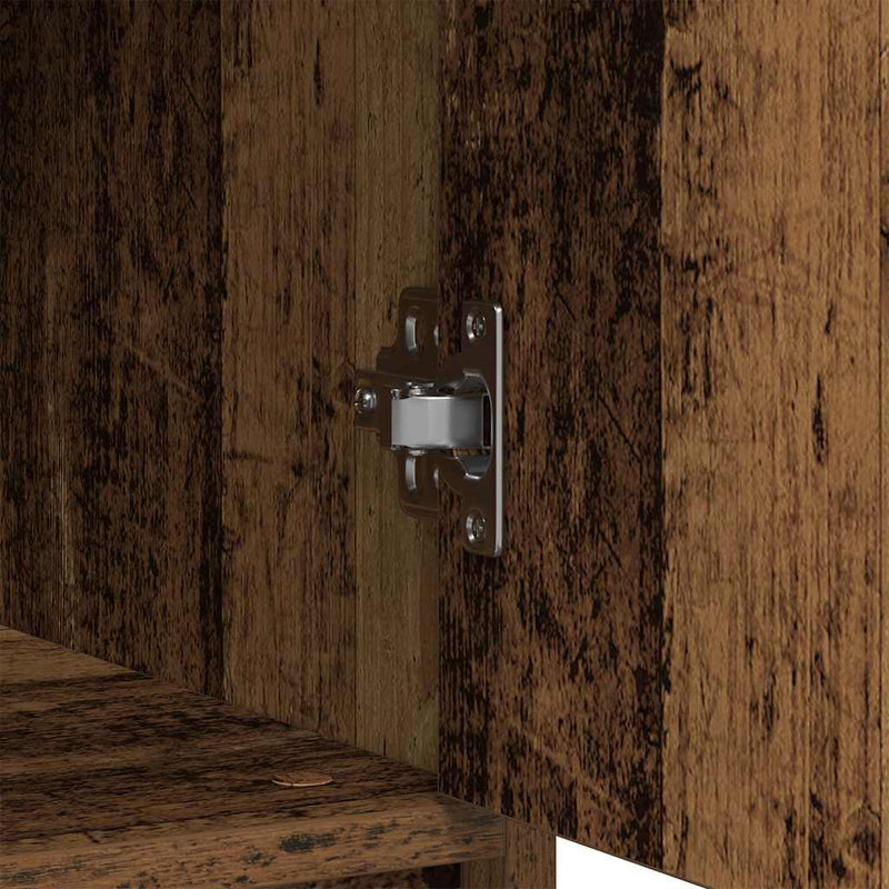 vidaXL antik fa szerelt fa tálalószekrény fiókos 80x34x76 cm