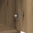 vidaXL kézműves tölgy szerelt fa tálalószekrény fiókos 80x34x76 cm