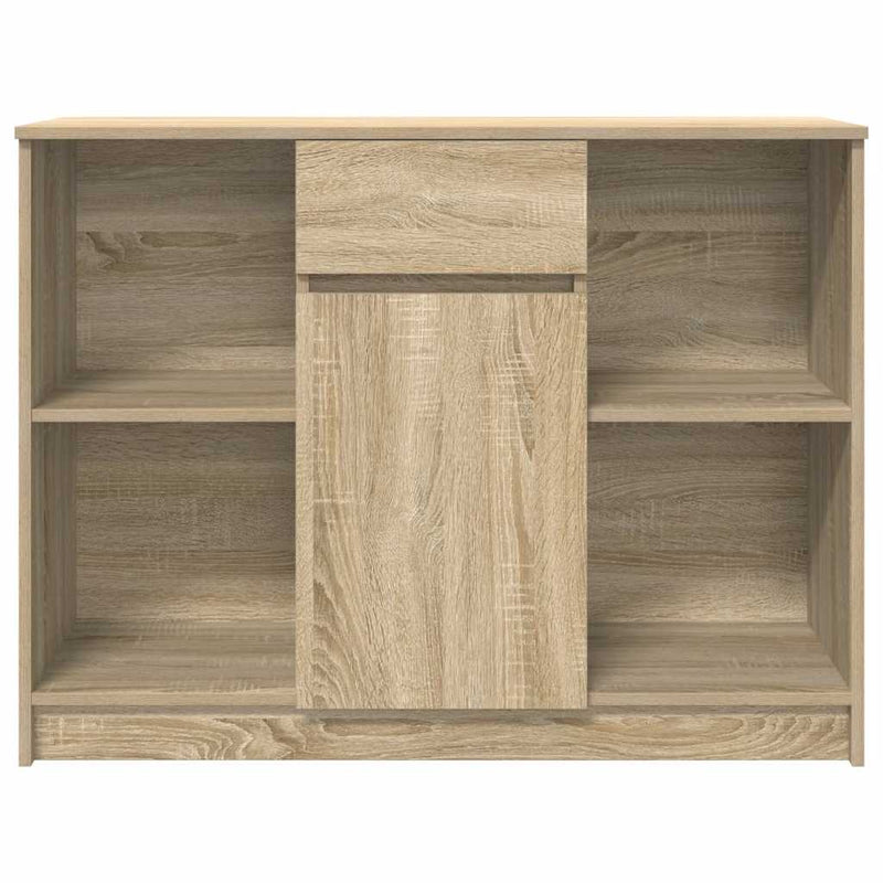 vidaXL sonoma tölgy szerelt fa tálalószekrény fiókos 101x35x76 cm