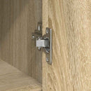 vidaXL sonoma tölgy szerelt fa tálalószekrény fiókos 101x35x76 cm