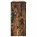 vidaXL füstölt tölgy szerelt fa tálalószekrény fiókos 101x35x76 cm