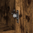 vidaXL füstölt tölgy szerelt fa tálalószekrény fiókos 101x35x76 cm