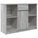 vidaXL szürke sonoma szerelt fa tálalószekrény fiókos 101x35x76 cm
