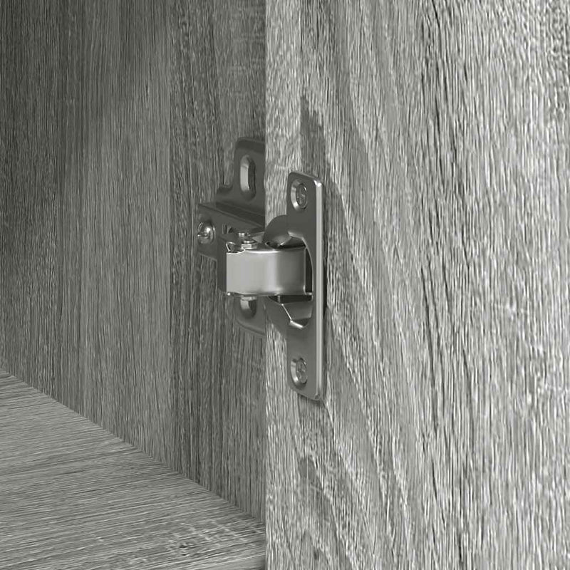 vidaXL szürke sonoma szerelt fa tálalószekrény fiókos 101x35x76 cm