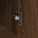 vidaXL barna tölgy szerelt fa tálalószekrény fiókos 101x35x76 cm