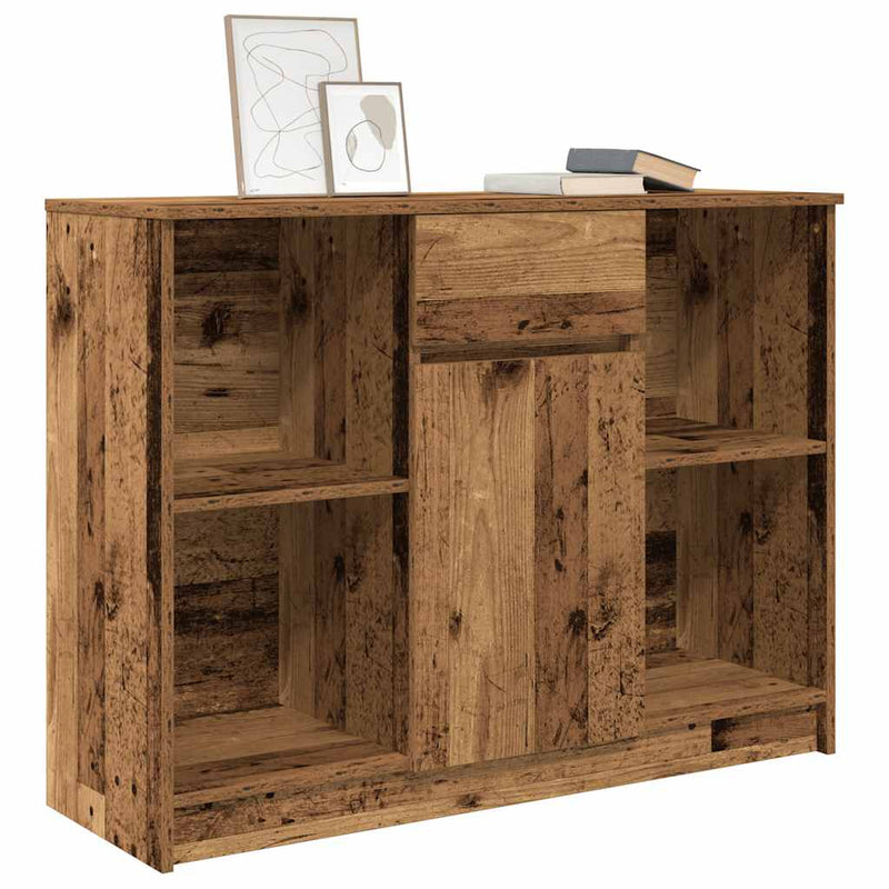 vidaXL antik fa szerelt fa tálalószekrény fiókos 101x35x76 cm