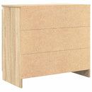 vidaXL sonoma tölgy szerelt fa tálalószekrény fiókos 71x35x65 cm