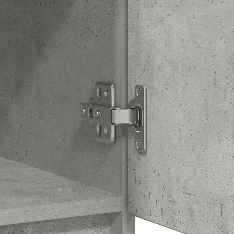 vidaXL betonszürke szerelt fa tálalószekrény fiókos 71x35x65 cm