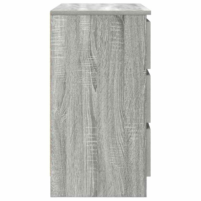 vidaXL szürke sonoma szerelt fa tálalószekrény fiókos 71x35x65 cm