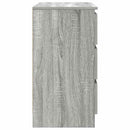 vidaXL szürke sonoma szerelt fa tálalószekrény fiókos 71x35x65 cm