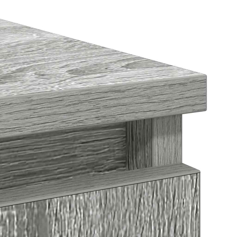 vidaXL szürke sonoma szerelt fa tálalószekrény fiókos 71x35x65 cm