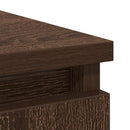 vidaXL barna tölgy szerelt fa tálalószekrény fiókos 71x35x65 cm
