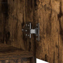 vidaXL füstölt tölgy szerelt fa tálalószekrény fiókos 71x35x84 cm